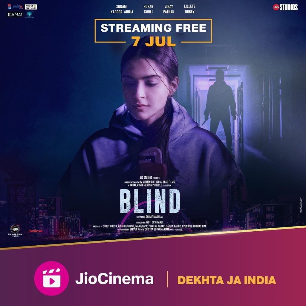 In this highly anticipated film, 'Blind', Sonam Kapoor Ahuja stars as the lead in a gripping crime thriller based on the acclaimed South Korean movie of the same name. The story follows a blind police officer's relentless pursuit of a serial killer.